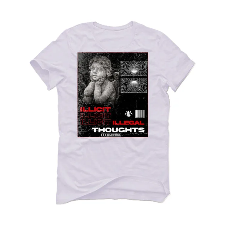 Air Jordan 13 Retro “Black Flint”| ILLCURRENCY White T-Shirt (ILLICIT THOUGHTS)