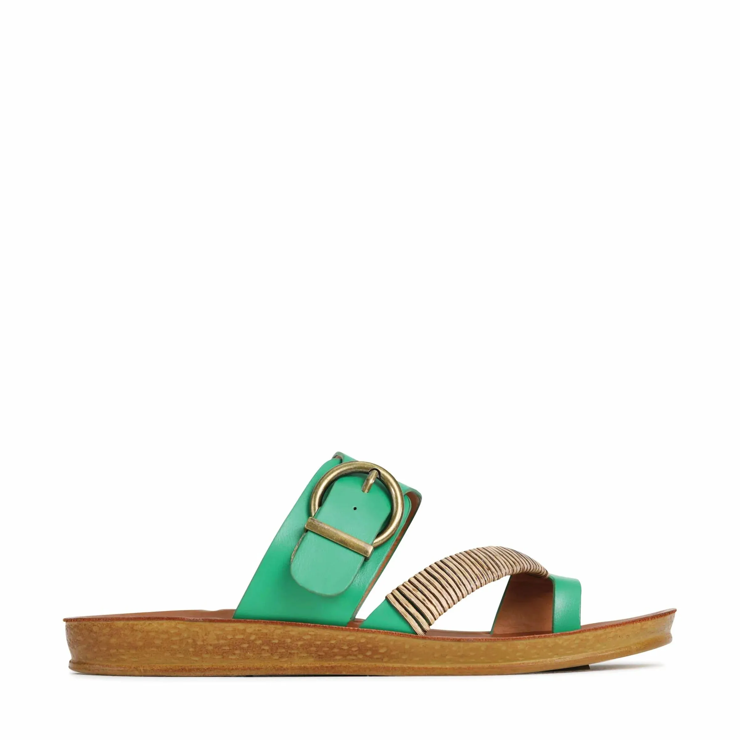 Bria Slip-on Sandals - Emerald