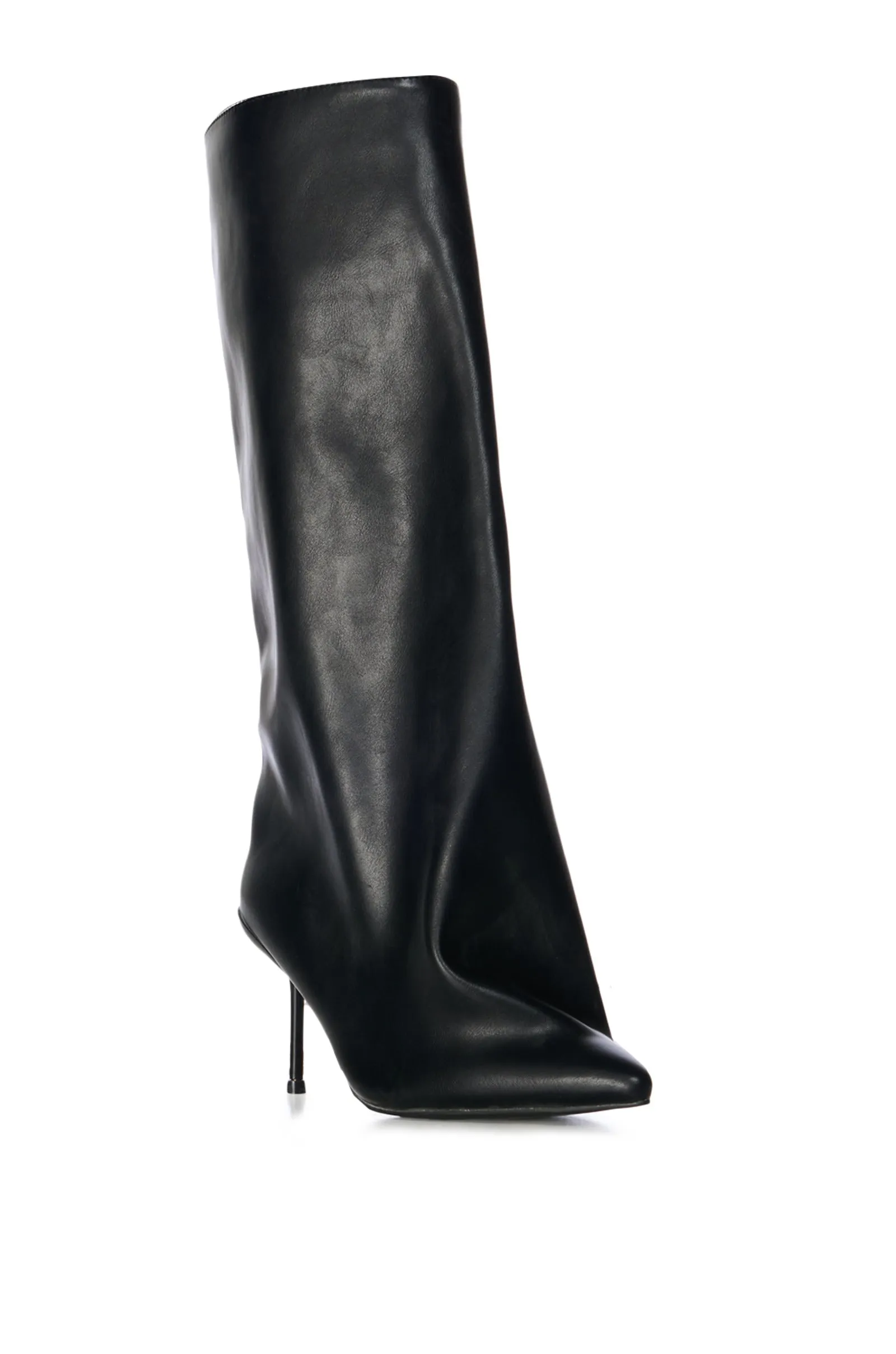 COUTURECRAZY-BLACK POINTED TOE BOOT