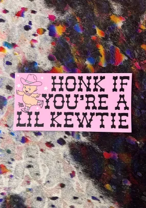 Cowpoke Kewtie Bumper Sticker