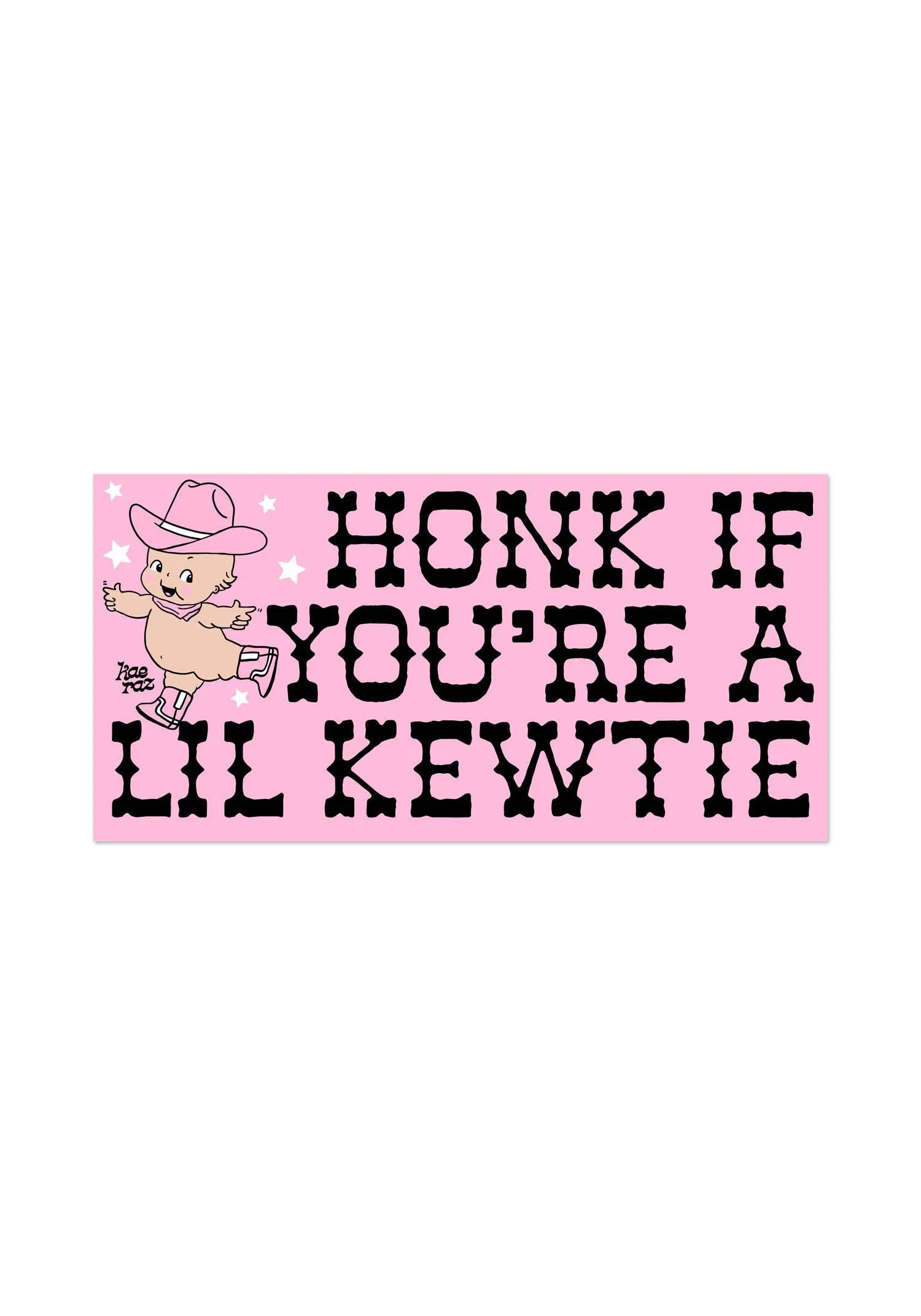 Cowpoke Kewtie Bumper Sticker