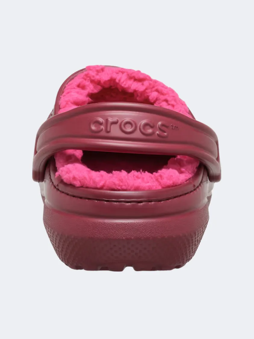 Crocs Classic Lined Clog Unisex Lifestyle Slippers Beetroot