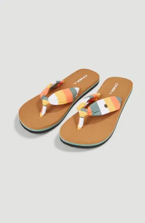 Ditsy Sun BLOOM™ Sandals | Orange Multistripe