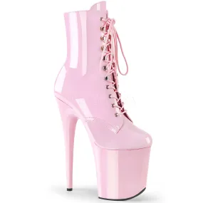 Flamingo-1020 Baby Pink Patent, 8" Heel (Speed Heel)