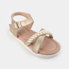 Girls Sandal 1307-Golden