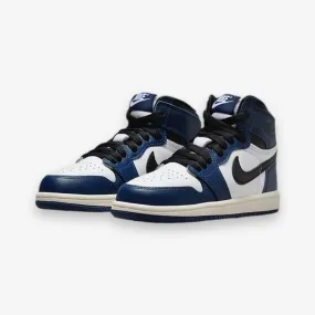 Jordan 1 Retro High OG (PS) Midnight Navy Black White Sail FD1412-401