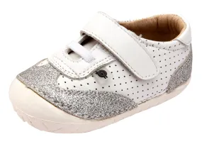 Old Soles Girl's Prize Pave Sneakers - Snow/Glam Argent