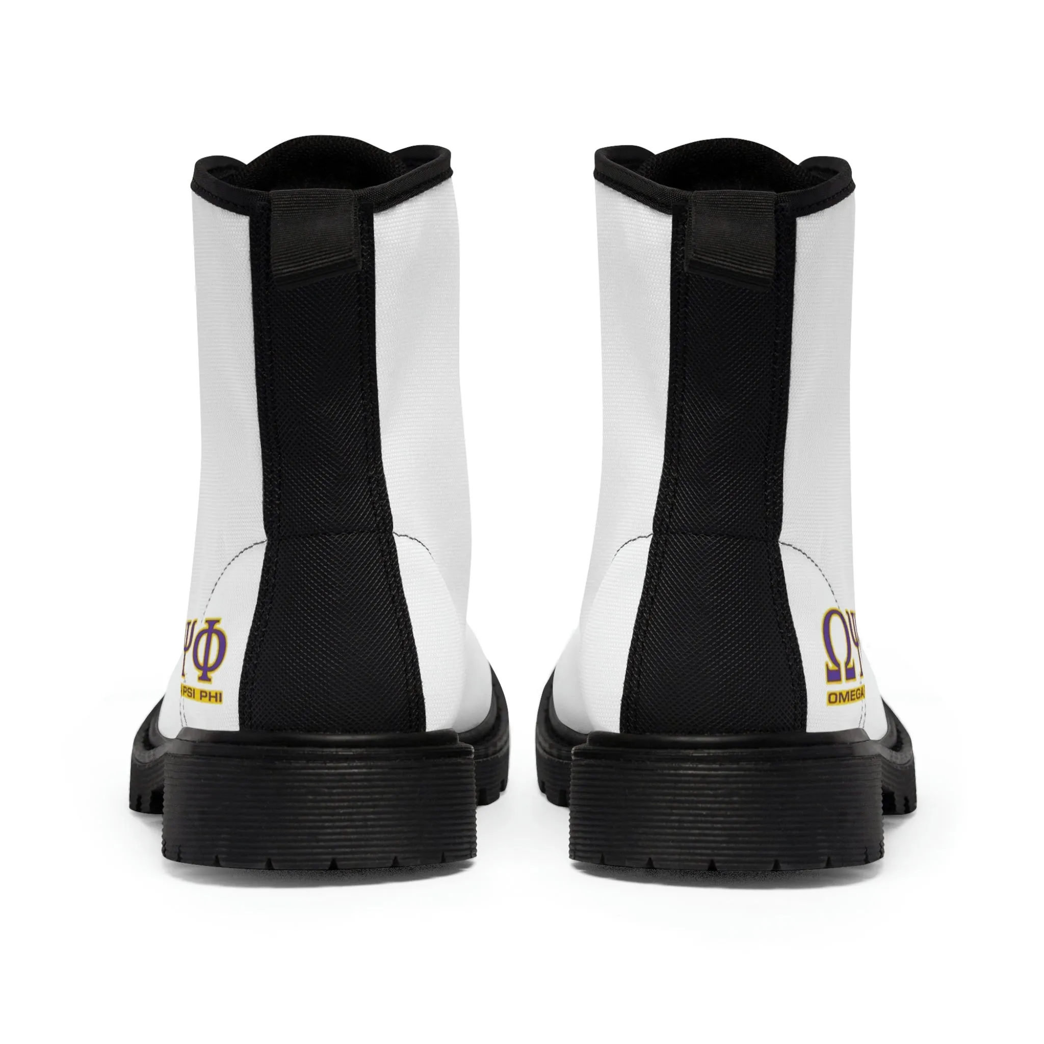 Omega Psi Phi Men's Canvas Boots