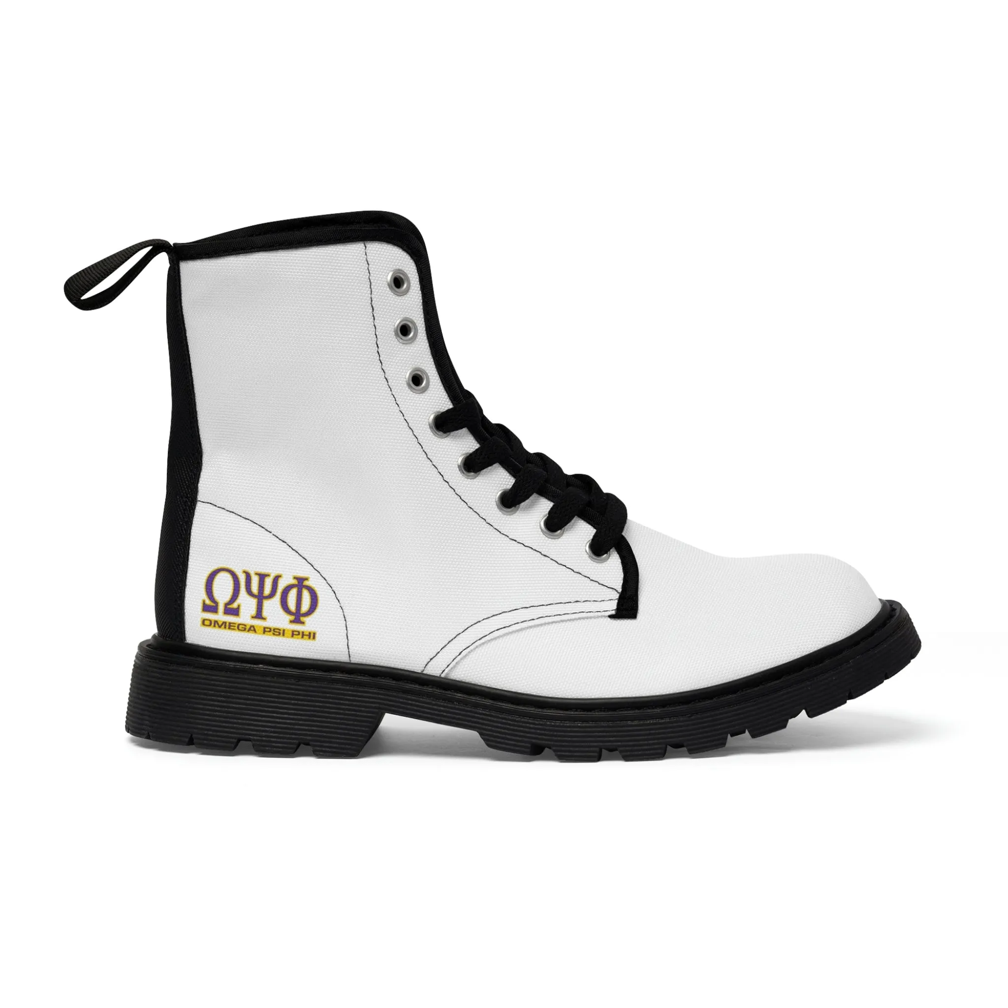 Omega Psi Phi Men's Canvas Boots