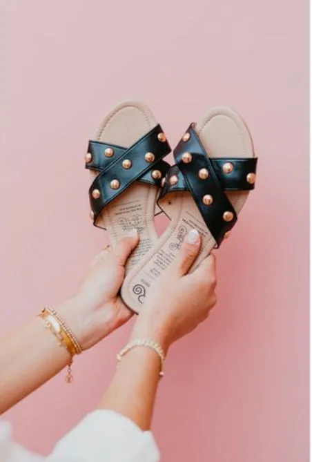 Roll Up-Star Studded Sandal