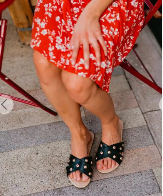 Roll Up-Star Studded Sandal