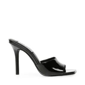 Signal Patent Mules Slip On Hi Heels - Black Patent