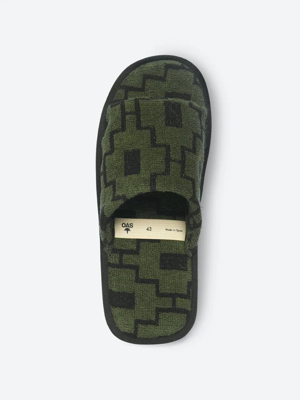 Slippers - Green Machu Terry