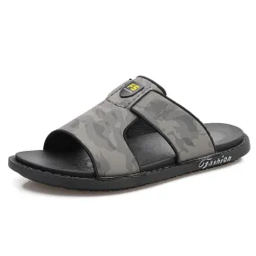Slippers Soft Sole Leather Flip Flops Non-slip Beach Shoes Men Shoes