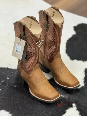 WOMENS ARIAT ROUND UP RUIDOSO PEARL / BURNISHED CHESTNUT- 1066