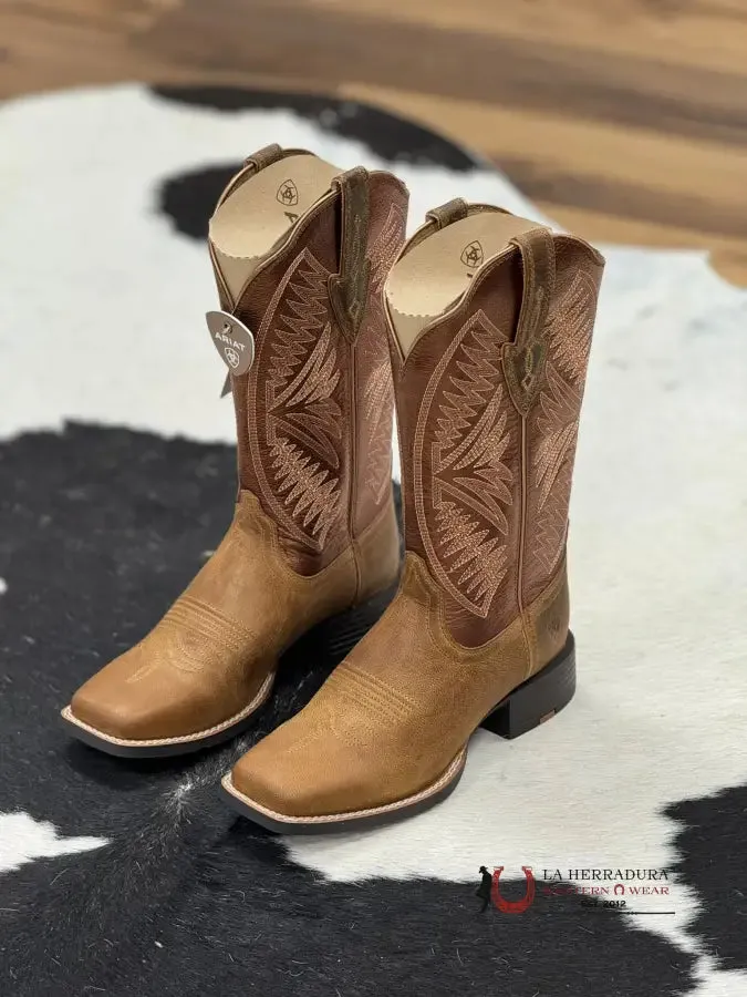 WOMENS ARIAT ROUND UP RUIDOSO PEARL / BURNISHED CHESTNUT- 1066