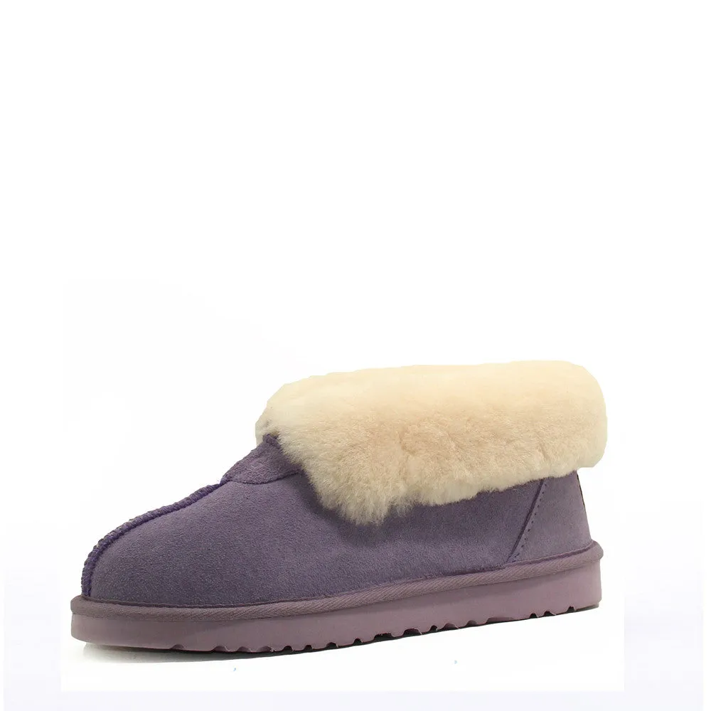 Wool Ugg Slippers - Purple